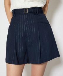 rienda | ベルト付きセンタープレスショートパンツ 春服(その他パンツ)