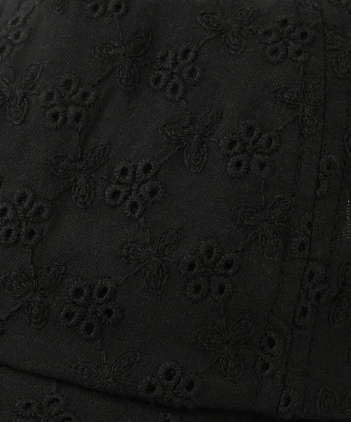 ROPE' PICNIC（ロペピクニック）の「【KIDS/キッズ】フラワーレースキャップ（キャップ・キッズ・ブラック/キナリ・FREE）」の5枚目の写真