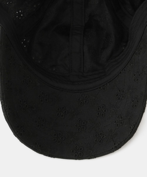 ROPE' PICNIC（ロペピクニック）の「【KIDS/キッズ】フラワーレースキャップ（キャップ・キッズ・ブラック/キナリ・FREE）」の6枚目の写真