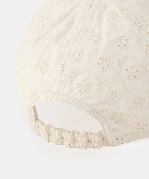 ROPE' PICNIC（ロペピクニック）の「【KIDS/キッズ】フラワーレースキャップ（キャップ・キッズ・ブラック/キナリ・FREE）」の10枚目の写真