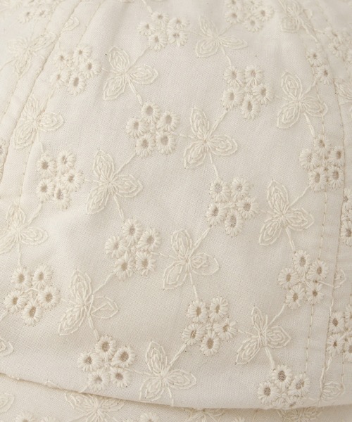 ROPE' PICNIC（ロペピクニック）の「【KIDS/キッズ】フラワーレースキャップ（キャップ・キッズ・ブラック/キナリ・FREE）」の11枚目の写真