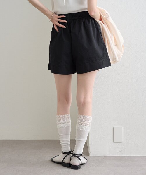 mystic（ミスティック）の「タグ付きギャザーキュロット（その他パンツ・レディース・オフホワイト/ブラック・1/2）」の16枚目の写真