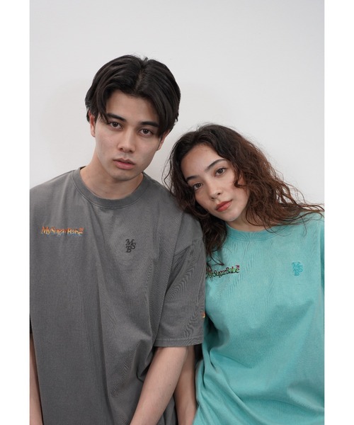 My sugar Babe（マイシュガーベイブ）の「Gradient set up（Tシャツ/カットソー・メンズ・ブラック/グリーン/ベージュ/ブルー系/オレンジ・LARGE/MEDIUM/SMALL）」の6枚目の写真