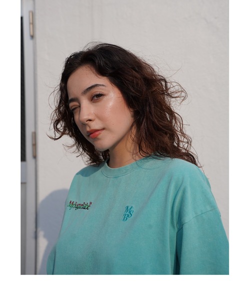 My sugar Babe（マイシュガーベイブ）の「Gradient set up（Tシャツ/カットソー・メンズ・ブラック/グリーン/ベージュ/ブルー系/オレンジ・LARGE/MEDIUM/SMALL）」の9枚目の写真