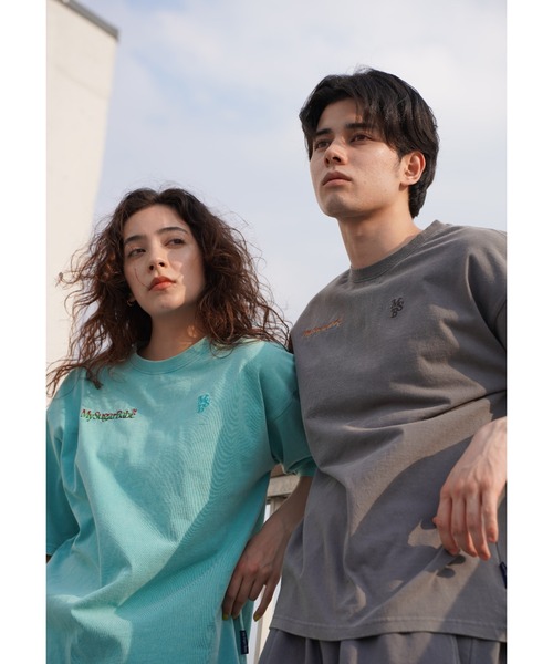 My sugar Babe（マイシュガーベイブ）の「Gradient set up（Tシャツ/カットソー・メンズ・ブラック/グリーン/ベージュ/ブルー系/オレンジ・LARGE/MEDIUM/SMALL）」の10枚目の写真