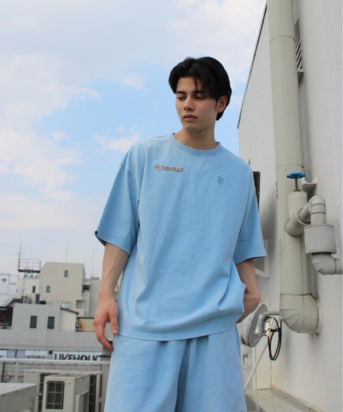 My sugar Babe（マイシュガーベイブ）の「Gradient set up（Tシャツ/カットソー・メンズ・ブラック/グリーン/ベージュ/ブルー系/オレンジ・LARGE/MEDIUM/SMALL）」の12枚目の写真