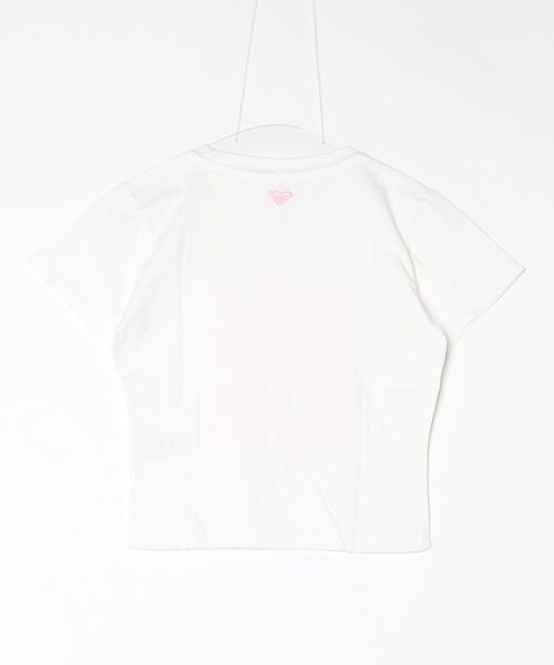 ROXY（ロキシー）の「ロキシー ROXY ROXY WITH HEART TINY TEE（Tシャツ/カットソー・レディース・ホワイト×ピンク/グレー/レッド・S/M/L）」の4枚目の写真