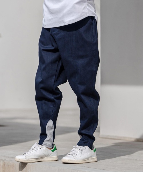 CAMBIO（カンビオ）の「mp14745-ツイル裾リブテーパードパンツ(HLCM0230)（その他パンツ・メンズ・ブラック/カーキ/ベージュ/ネイビー・S/M/L）」の4枚目の写真