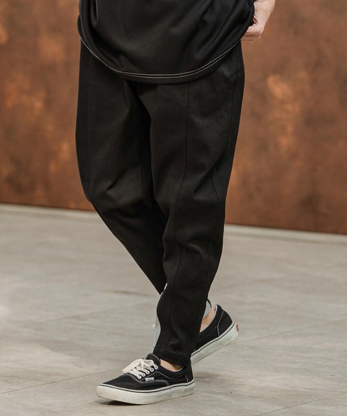 CAMBIO（カンビオ）の「mp14745-ツイル裾リブテーパードパンツ(HLCM0230)（その他パンツ・メンズ・ブラック/カーキ/ベージュ/ネイビー・S/M/L）」の5枚目の写真