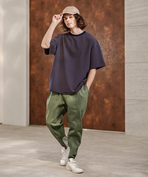 CAMBIO（カンビオ）の「mp14745-ツイル裾リブテーパードパンツ(HLCM0230)（その他パンツ・メンズ・ブラック/カーキ/ベージュ/ネイビー・S/M/L）」の13枚目の写真