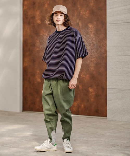 CAMBIO（カンビオ）の「mp14745-ツイル裾リブテーパードパンツ(HLCM0230)（その他パンツ・メンズ・ブラック/カーキ/ベージュ/ネイビー・S/M/L）」の14枚目の写真