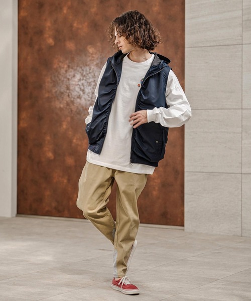 CAMBIO（カンビオ）の「mp14745-ツイル裾リブテーパードパンツ(HLCM0230)（その他パンツ・メンズ・ブラック/カーキ/ベージュ/ネイビー・S/M/L）」の20枚目の写真