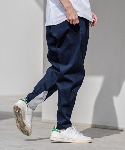 CAMBIO（カンビオ）の「mp14745-ツイル裾リブテーパードパンツ(HLCM0230)（その他パンツ・メンズ・ブラック/カーキ/ベージュ/ネイビー・S/M/L）」の22枚目の写真