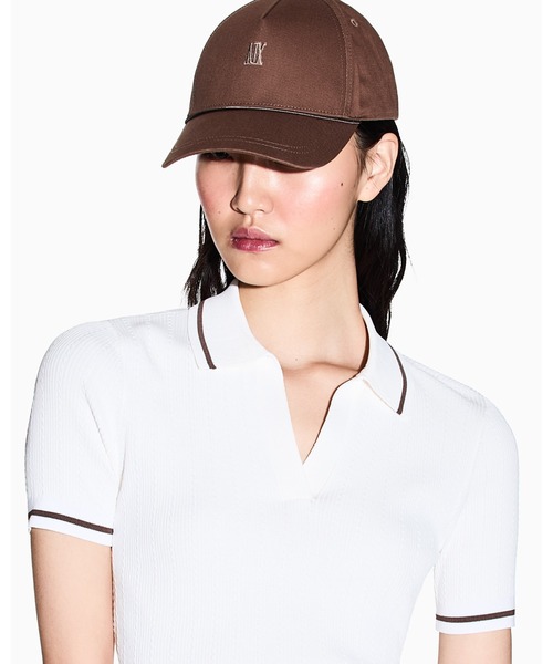 ARMANI EXCHANGE(アルマーニエクスチェンジ)の「【A|X アルマーニ エクスチェンジ】AXロゴ キャップ(キャップ・レディース・ブラウン・FREE)」の4枚目の写真