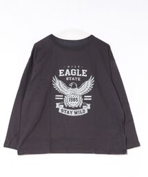 antiqua（アンティカ）の「長袖 綿100% アニマル柄 プリント ロンT（Tシャツ/カットソー）」