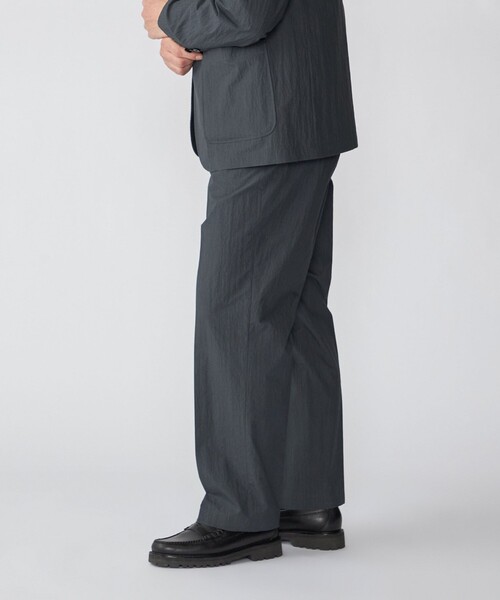 SHIPS（シップス）の「SHIPS:〈洗濯機可能〉CO+ ノープリーツ パンツ(セットアップ対応)（その他パンツ・メンズ・ダークグレー/グレー系その他/ブラック・SMALL/MEDIUM/LARGE）」の4枚目の写真