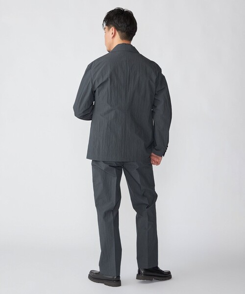 SHIPS（シップス）の「SHIPS:〈洗濯機可能〉CO+ ノープリーツ パンツ(セットアップ対応)（その他パンツ・メンズ・ダークグレー/グレー系その他/ブラック・SMALL/MEDIUM/LARGE）」の9枚目の写真