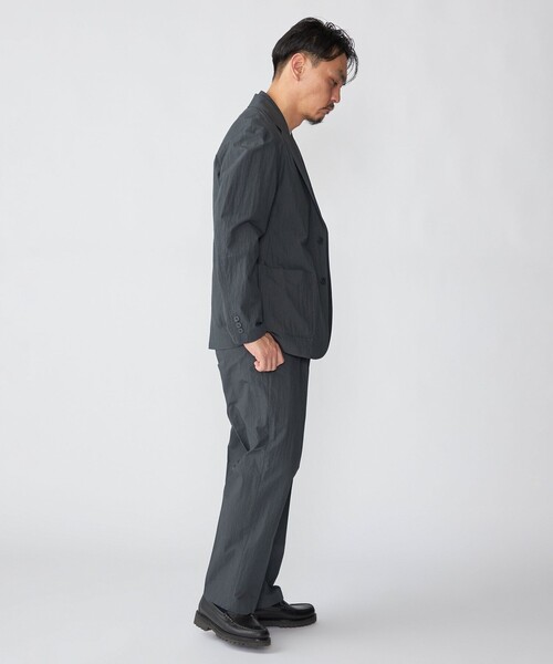 SHIPS（シップス）の「SHIPS:〈洗濯機可能〉CO+ ノープリーツ パンツ(セットアップ対応)（その他パンツ・メンズ・ダークグレー/グレー系その他/ブラック・SMALL/MEDIUM/LARGE）」の10枚目の写真