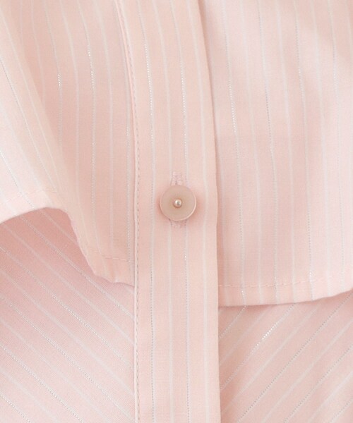 index(インデックス)の「フリルキーネックシャツ【洗濯機OK/イージーアイロン/防シワ】《XS~LL/7col》(シャツ/ブラウス・レディース・ベージュ系その他6/ピンク系3/サックスブルー系2/オフホワイト/ホワイト系9/ネイビー系5/ライトグリーン系・36/38/40/34/42)」の20枚目の写真