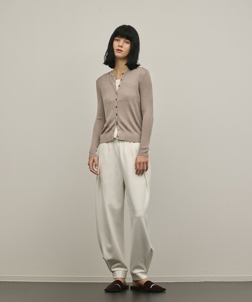 Diagram(ダイアグラム)の「ハイゲージラメニットカーディガン(カーディガン/ボレロ・レディース・グレー/ブラック・36)」の15枚目の写真