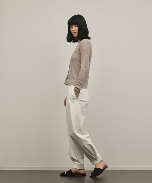 Diagram(ダイアグラム)の「ハイゲージラメニットカーディガン(カーディガン/ボレロ・レディース・グレー/ブラック・36)」の3枚目の写真