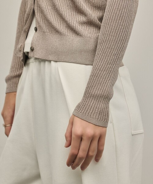 Diagram(ダイアグラム)の「ハイゲージラメニットカーディガン(カーディガン/ボレロ・レディース・グレー/ブラック・36)」の10枚目の写真