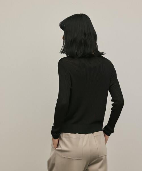 Diagram(ダイアグラム)の「ハイゲージラメニットカーディガン(カーディガン/ボレロ・レディース・グレー/ブラック・36)」の18枚目の写真