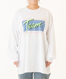 and D. petit main（アンドディープティマイン）の「【親子リンク】【DAD】蛍光カラーロゴロンT（Tシャツ/カットソー）」