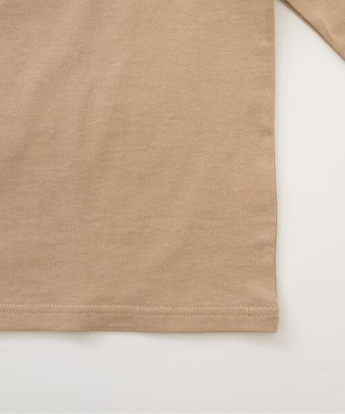and D. petit main(アンドディープティマイン)の「【親子リンク】【DAD】蛍光カラーロゴ長袖Tシャツ(Tシャツ/カットソー・レディース・カーキ/チャコール/ホワイト/ベージュ系その他・F)」の8枚目の写真