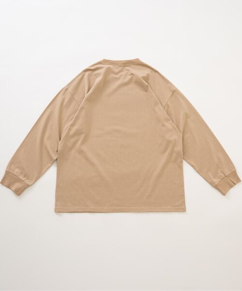 and D. petit main(アンドディープティマイン)の「【親子リンク】【DAD】蛍光カラーロゴ長袖Tシャツ(Tシャツ/カットソー・レディース・カーキ/チャコール/ホワイト/ベージュ系その他・F)」の9枚目の写真