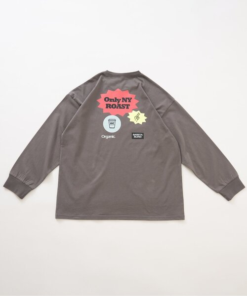 and D. petit main(アンドディープティマイン)の「【親子リンク】【DAD】蛍光カラーロゴ長袖Tシャツ(Tシャツ/カットソー・レディース・カーキ/チャコール/ホワイト/ベージュ系その他・F)」の16枚目の写真
