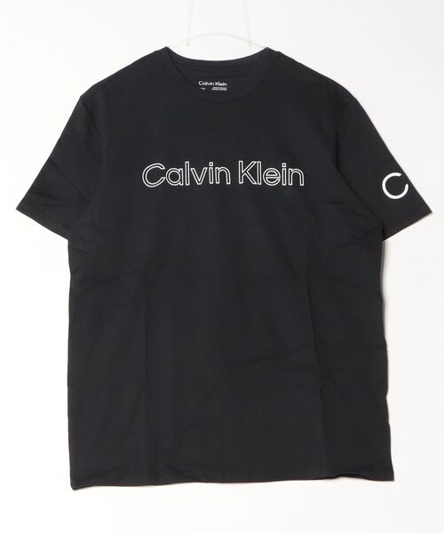 Calvin Klein(カルバン・クライン)の「Calvin Klein / カルバンクライン ss traveling logo crewneck tee 半袖クルーネックロゴTシャツ(Tシャツ/カットソー・メンズ・ホワイト/ブラック・L/M/S)」の5枚目の写真