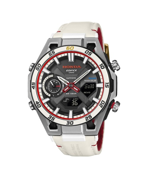 EDIFICE(CASIO)（エディフィス）の「Honda F1初優勝60周年記念 コラボレーションモデル / ECB-2300HR-1AJR（アナログ腕時計・メンズ・ブラック×ホワイト・FREE）」の2枚目の写真