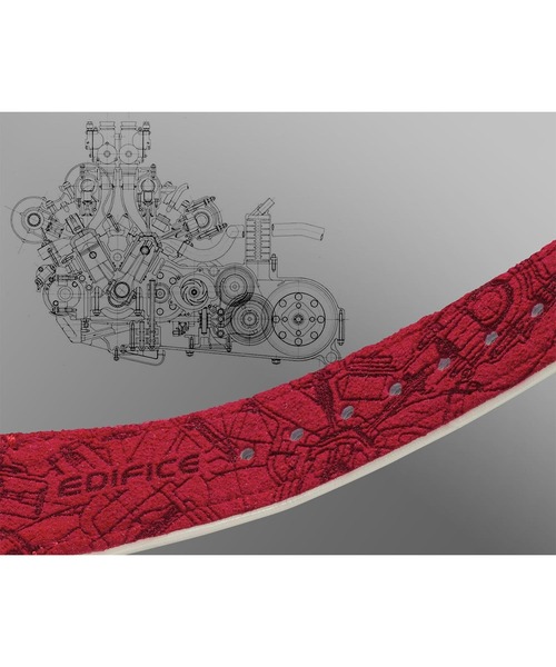 EDIFICE(CASIO)（エディフィス）の「Honda F1初優勝60周年記念 コラボレーションモデル / ECB-2300HR-1AJR（アナログ腕時計・メンズ・ブラック×ホワイト・FREE）」の11枚目の写真