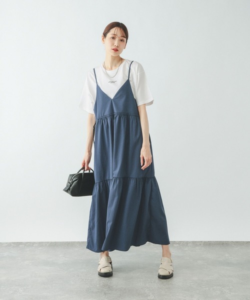 GLOBAL WORK（グローバルワーク）の「2WAYアソートチェックワンピ/636034（ワンピース・レディース・イエロー/スカイブルー/ダークブラウン・LARGE/MEDIUM）」の22枚目の写真