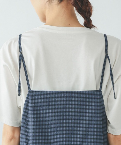 GLOBAL WORK（グローバルワーク）の「2WAYアソートチェックワンピ/636034（ワンピース・レディース・イエロー/スカイブルー/ダークブラウン・LARGE/MEDIUM）」の10枚目の写真