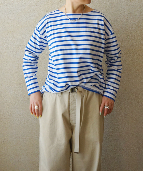 JOURNAL STANDARD LUXE(ジャーナルスタンダード ラックス)の「【M.B.L】L/SL DROP SHOULDER BASQUE SHIRT(Tシャツ/カットソー・レディース・ホワイト・2)」の5枚目の写真