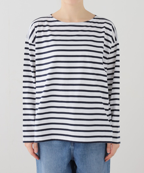 JOURNAL STANDARD LUXE(ジャーナルスタンダード ラックス)の「【M.B.L】L/SL DROP SHOULDER BASQUE SHIRT(Tシャツ/カットソー・レディース・ホワイト・2)」の8枚目の写真