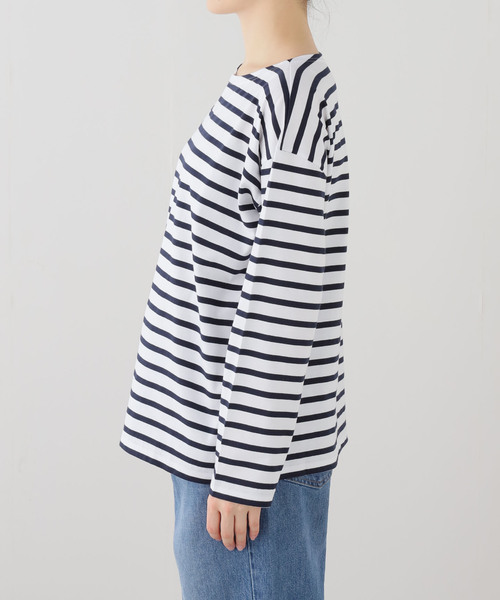 JOURNAL STANDARD LUXE(ジャーナルスタンダード ラックス)の「【M.B.L】L/SL DROP SHOULDER BASQUE SHIRT(Tシャツ/カットソー・レディース・ホワイト・2)」の9枚目の写真