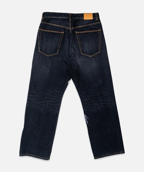 KHOKI(コッキ)の「【KHOKI/コッキ】Hand-Embroidered Denim Pants(デニムパンツ・メンズ・ブラック/インディゴブルー・2/1)」の3枚目の写真