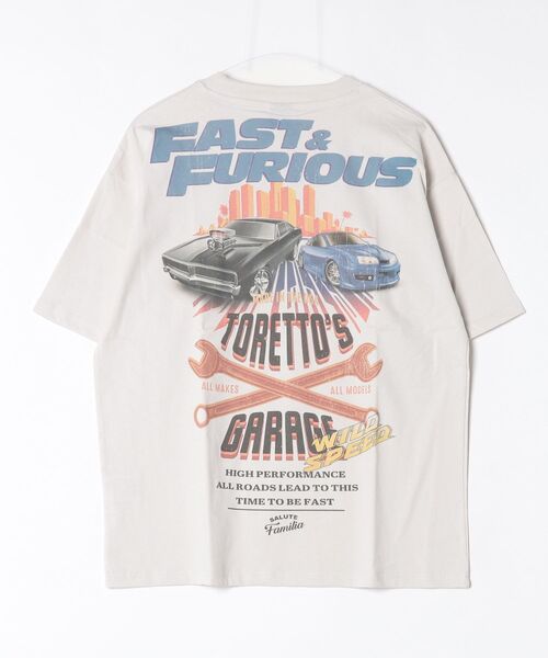 ALWAYS GOOD TIME（オルウェイズグッドタイム）の「【ＦＡＳＴ＆ＦＵＲＩＯＵＳ/ワイルドスピード】ＵＳＤ加工ヴィンテージプリント半袖Ｔシャツ/Movie Tee/ユニセックス（Tシャツ/カットソー・メンズ・ブラック系その他/アイボリー/ホワイト系その他/スミクロ・LL/L/M）」の5枚目の写真