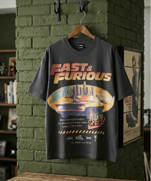 ALWAYS GOOD TIME（オルウェイズグッドタイム）の「【ＦＡＳＴ＆ＦＵＲＩＯＵＳ/ワイルドスピード】ＵＳＤ加工ヴィンテージプリント半袖Ｔシャツ/Movie Tee/ユニセックス（Tシャツ/カットソー・メンズ・ブラック系その他/アイボリー/ホワイト系その他/スミクロ・LL/L/M）」の4枚目の写真