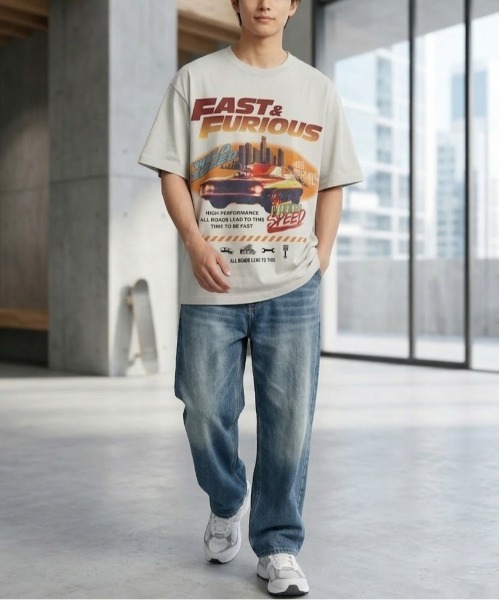 ALWAYS GOOD TIME（オルウェイズグッドタイム）の「【ＦＡＳＴ＆ＦＵＲＩＯＵＳ/ワイルドスピード】ＵＳＤ加工ヴィンテージプリント半袖Ｔシャツ/Movie Tee/ユニセックス（Tシャツ/カットソー・メンズ・ブラック系その他/アイボリー/ホワイト系その他/スミクロ・LL/L/M）」の11枚目の写真