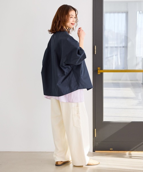 studio CLIP（スタディオクリップ）の「ルーズストレッチペインターパンツ[プチ・プラスサイズあり]（その他パンツ・レディース・インディゴブルー/ベージュ/オフホワイト・MEDIUM/LARGE/ﾌﾘｰ(L)/PF）」の10枚目の写真