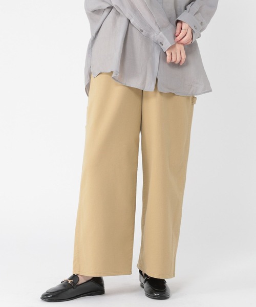 studio CLIP（スタディオクリップ）の「ルーズストレッチペインターパンツ[プチ・プラスサイズあり]（その他パンツ・レディース・インディゴブルー/ベージュ/オフホワイト・MEDIUM/LARGE/ﾌﾘｰ(L)/PF）」の19枚目の写真