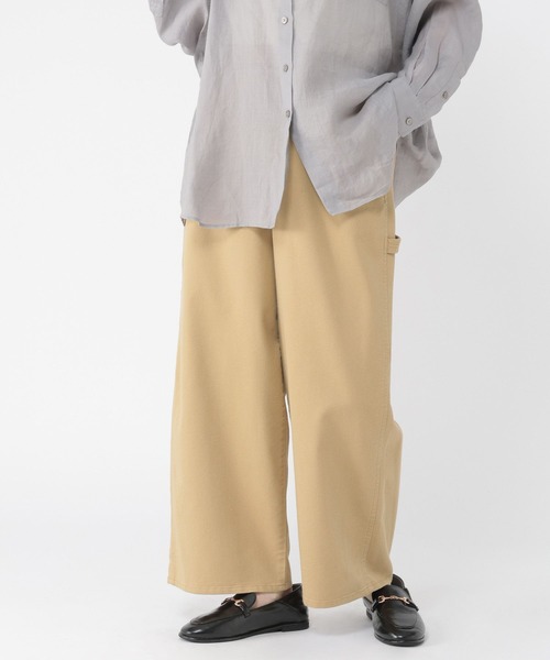 studio CLIP（スタディオクリップ）の「ルーズストレッチペインターパンツ[プチ・プラスサイズあり]（その他パンツ・レディース・インディゴブルー/ベージュ/オフホワイト・MEDIUM/LARGE/ﾌﾘｰ(L)/PF）」の20枚目の写真