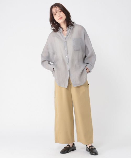 studio CLIP（スタディオクリップ）の「ルーズストレッチペインターパンツ[プチ・プラスサイズあり]（その他パンツ・レディース・インディゴブルー/ベージュ/オフホワイト・MEDIUM/LARGE/ﾌﾘｰ(L)/PF）」の22枚目の写真