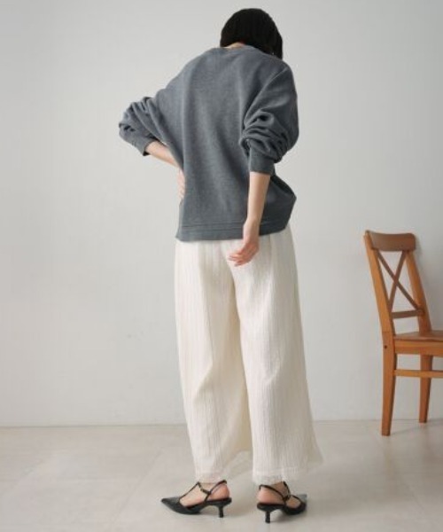 Bou Jeloud（ブージュルード）の「チュールプリーツフレアパンツ（その他パンツ・レディース・ブラック/アイボリー・MEDIUM）」の11枚目の写真