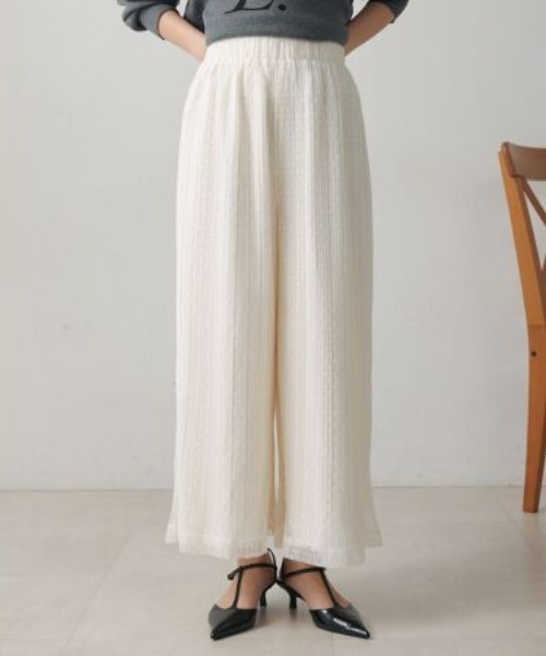 Bou Jeloud（ブージュルード）の「チュールプリーツフレアパンツ（その他パンツ・レディース・ブラック/アイボリー・MEDIUM）」の15枚目の写真