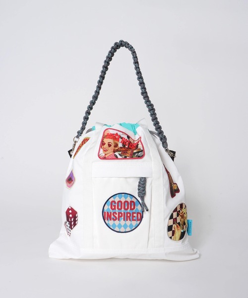 Cepica(セピカ)の「【Cepica×CONTROL FREAK】パッチナイロン3Wayスクエアトート(別注)(トートバッグ・レディース・オフホワイト/ネイビー・FREE)」の10枚目の写真